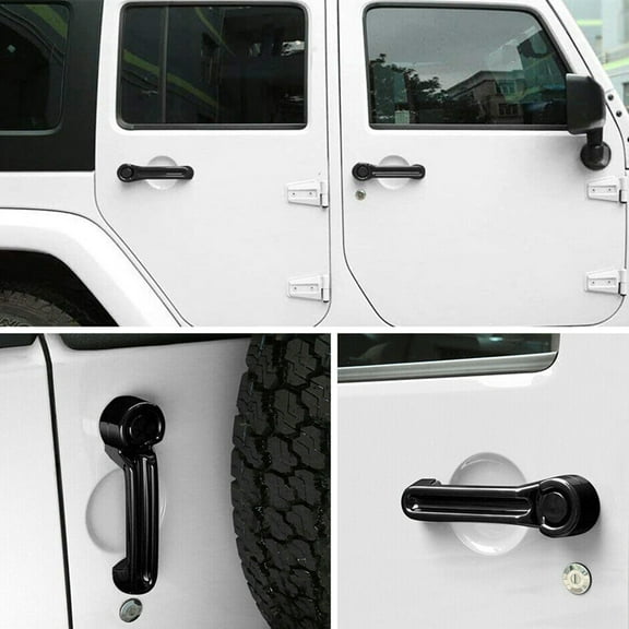 Phyun Car Door Handle Cover Molding Trim Accessories For Jeep Wrangler Jk 2007-2018