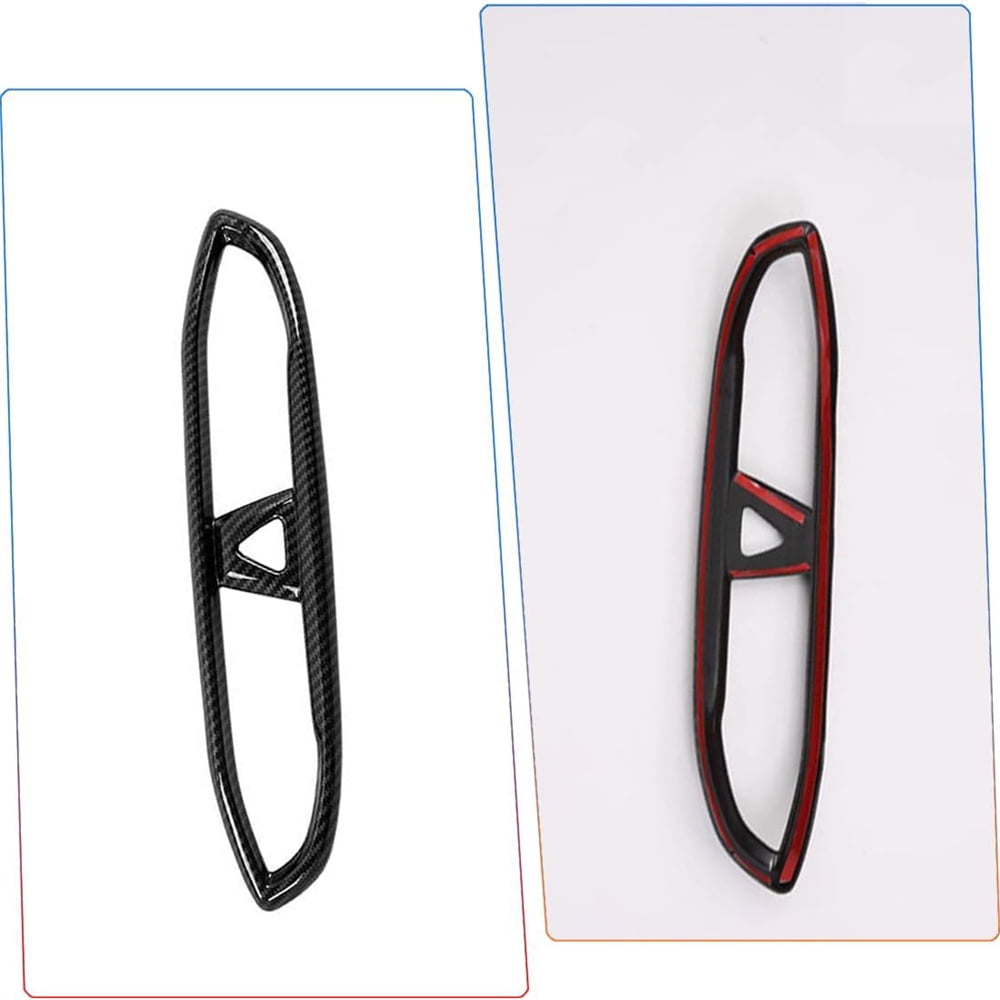 2x Red Left & Right Side Air Vent Outlet Frame Cover Trim For Kia