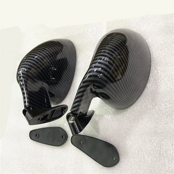 Phyun Carbon Fiber Style Racing Side Wing Mirror For Vintage Car Hot Rod Rat Truck 2Pc