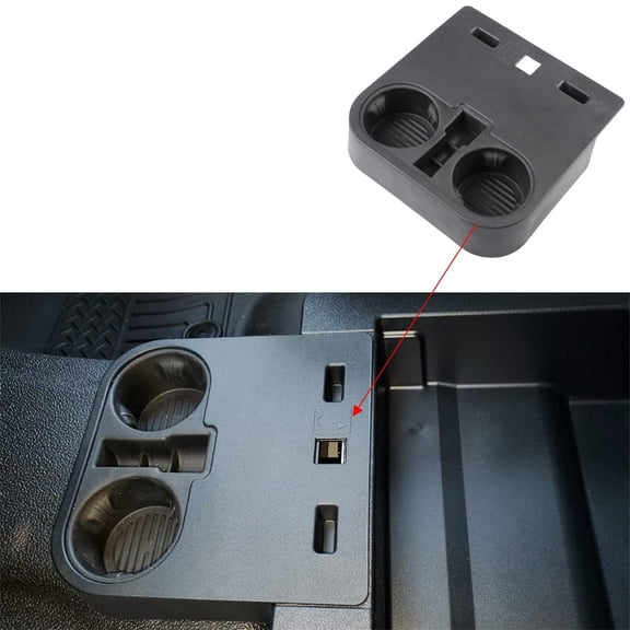 Phyun Center Console Cup Holder For Ford F150 15-20, F-250 F-350 F-450 Superduty 17-22
