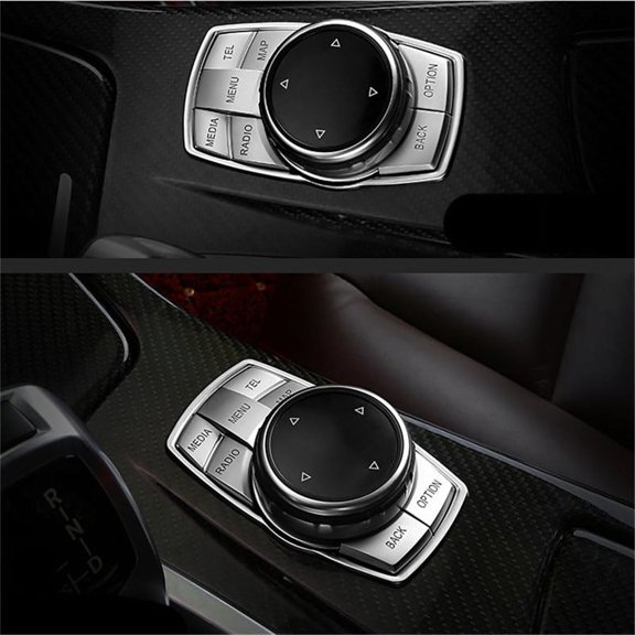Phyun Chrome Multi-Media 7 Button Cover Decor Trim For Bmw 3 4 5 6 X5 X6 Series Idrive