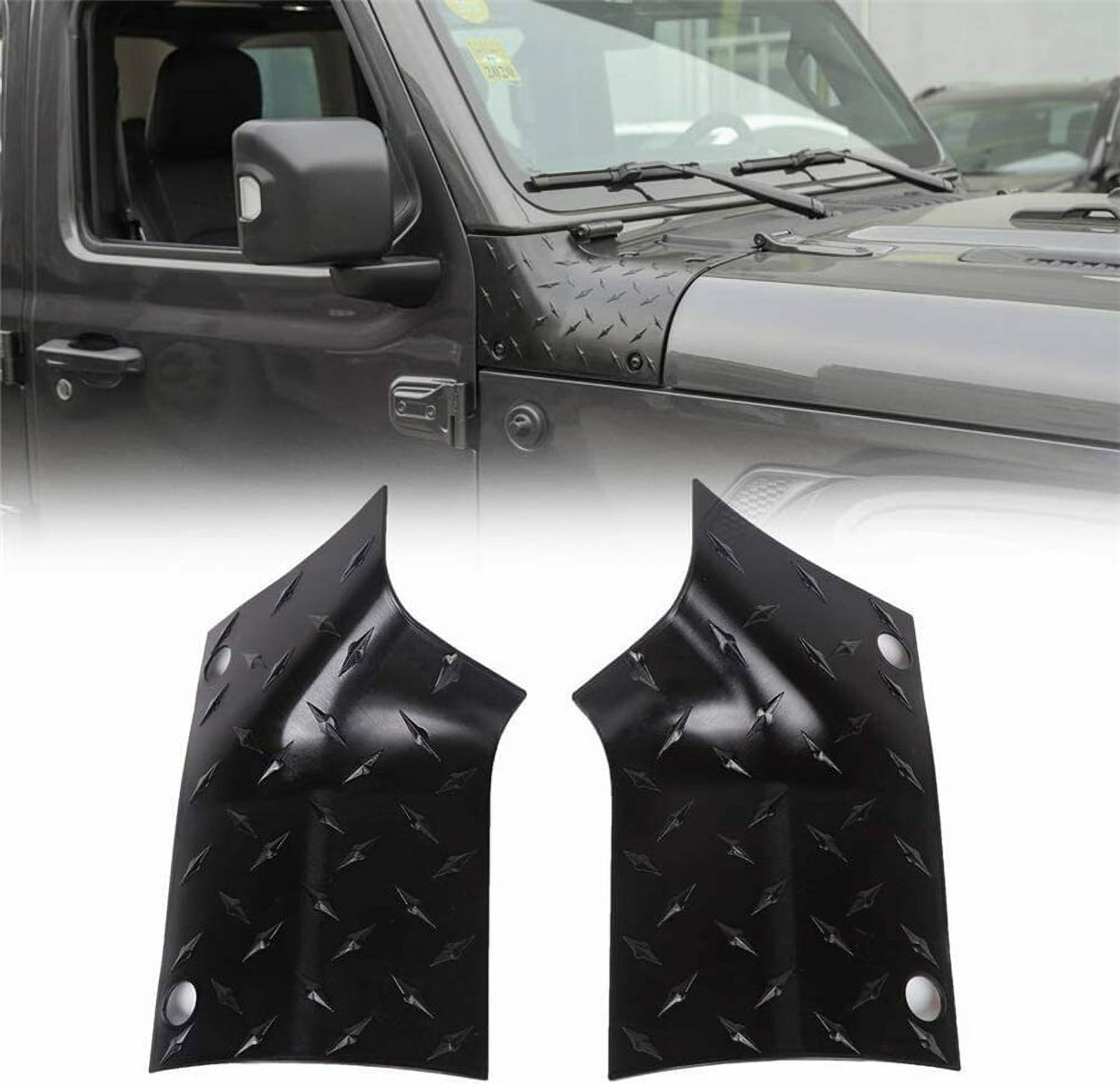 Phyun Cowl Body Armor Outer Cowl Covers Corner Guards for Jeep Wrangler