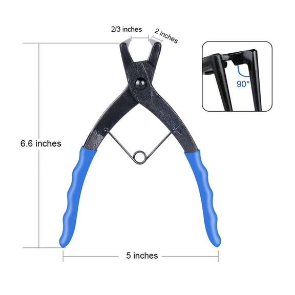 Phyun Heavy-duty Multitool Snap Ring Plier Long Nose 1.2mm 90 Degree Bending Car Truck