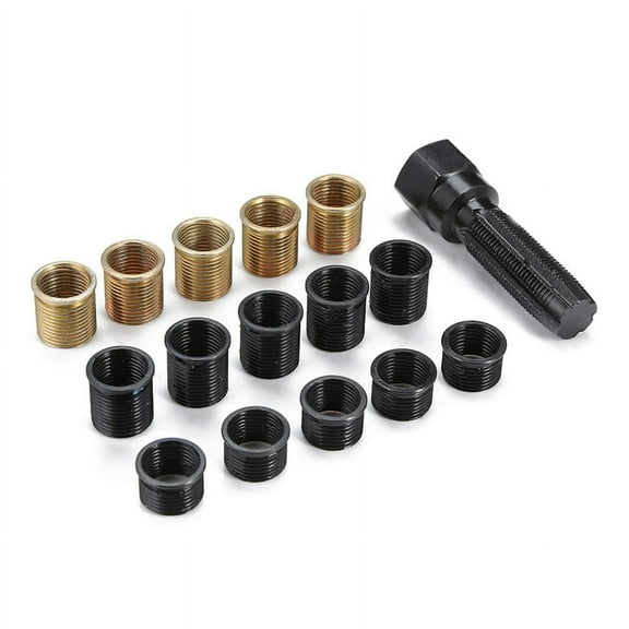 Phyun M14 x 1.25 mm Spark Plug Rethread Repair Tap Tool Thread Reamer Inserts Kit