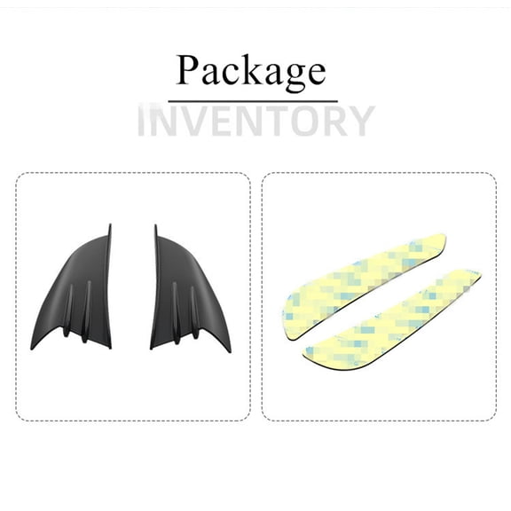 Phyun Motorcycle Universal Winglet Fairing Racing Wing Kit Spoiler Aerodynamic Spoiler Wing Kit with Adhesive Motorcycle Decoration Sticker