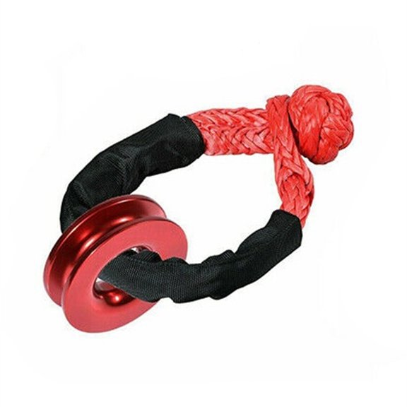 Phyun Red Recovery Snatch Ring 4Wd Soft Shackle Winch Rope Ring Synthetic Tow Recovery Strap Pulley Block Off Road