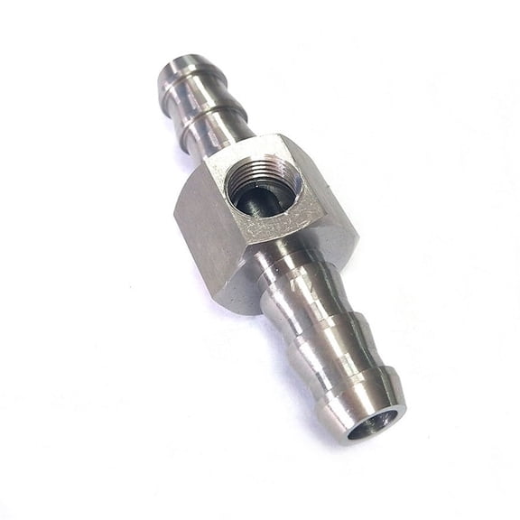Phyun Universal 3/8Fuel Line Fuel Pressure Gauge Sensor T-Fitting Adapter