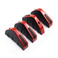 thumbnail image 1 of Phyun Universal 4Pcs Pvc Rear Bumper Diffuser Molding Point Garnish Lip Diffuser Shark Fin Black Red For All Car, 1 of 5
