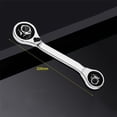 thumbnail image 1 of Phyun Universal 8 In 1 Ratchet Handle Wrench 8 Ratchet Sockets Switchable Tiger Wrench Double Head Spanner Car Repair Hand Tools, 1 of 5