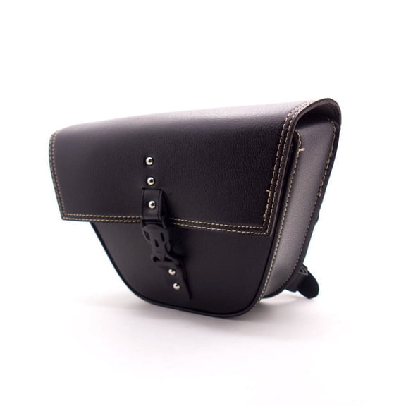 Phyun Universal Triangle Motorcycle Pu Leather Saddle Bag Luggage Tool Side Bag For Cafe Racer Atv Custom