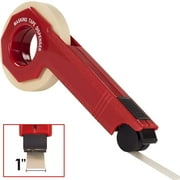 Phyxology Supply Industrial 1 inch Red Time-Saver Plastic Masking Tape Dispenser