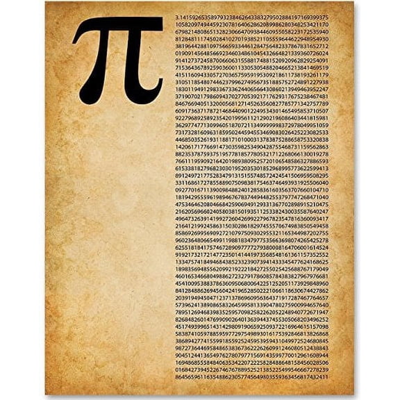 Pi - 11x14 Unframed Patent Print - Great Gift for Math Lovers