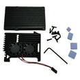 thumbnail image 1 of Pi 4B Armors Case Aluminium Alloy Shell Double Fan Cooling Heatsink for Raspberry Pi4B Optimals Heat Dissipation, 1 of 6
