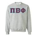 thumbnail image 1 of Pi Beta Phi Lettered Crewneck Small Sport Grey, 1 of 1