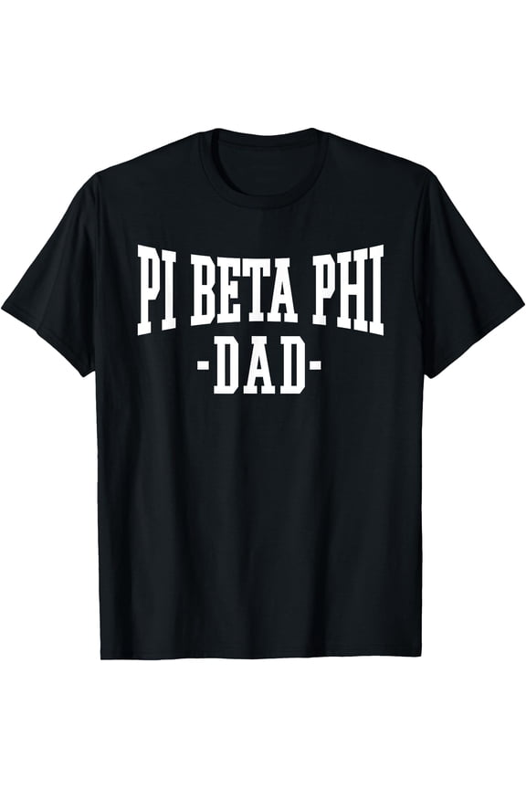 Pi Beta Phi Licensed Varsity Logo Dad White T-Shirt , Vintage T-Shirt