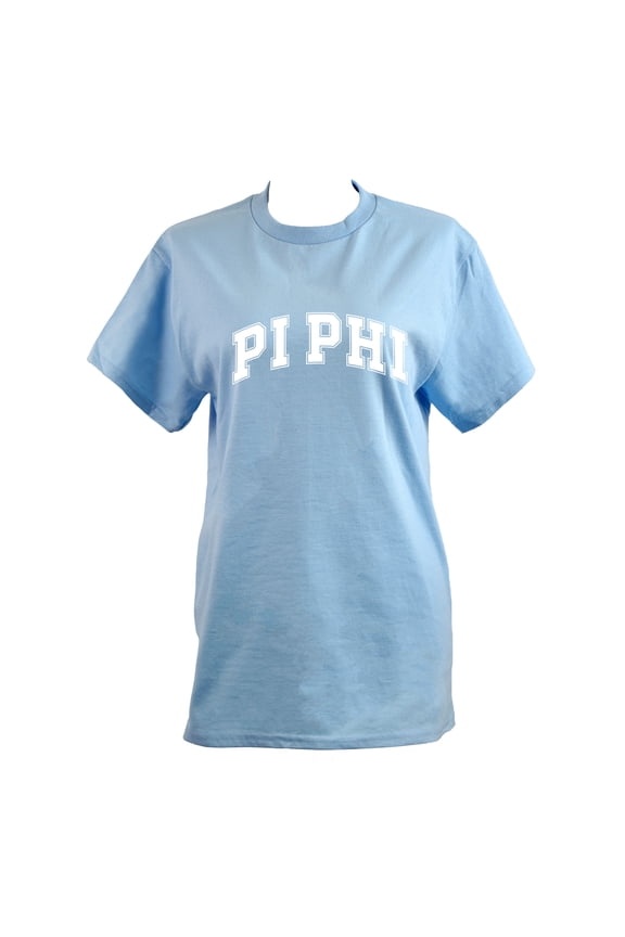 Pi Beta Phi T-Shirt - Varsity Letter Sorority Tee, 100% Cottont, Size Medium