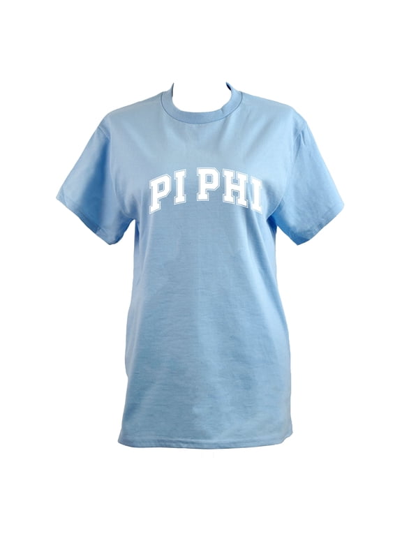 Pi Beta Phi T-Shirt - Varsity Letter Sorority Tee, 100% Cotton, Size Medium