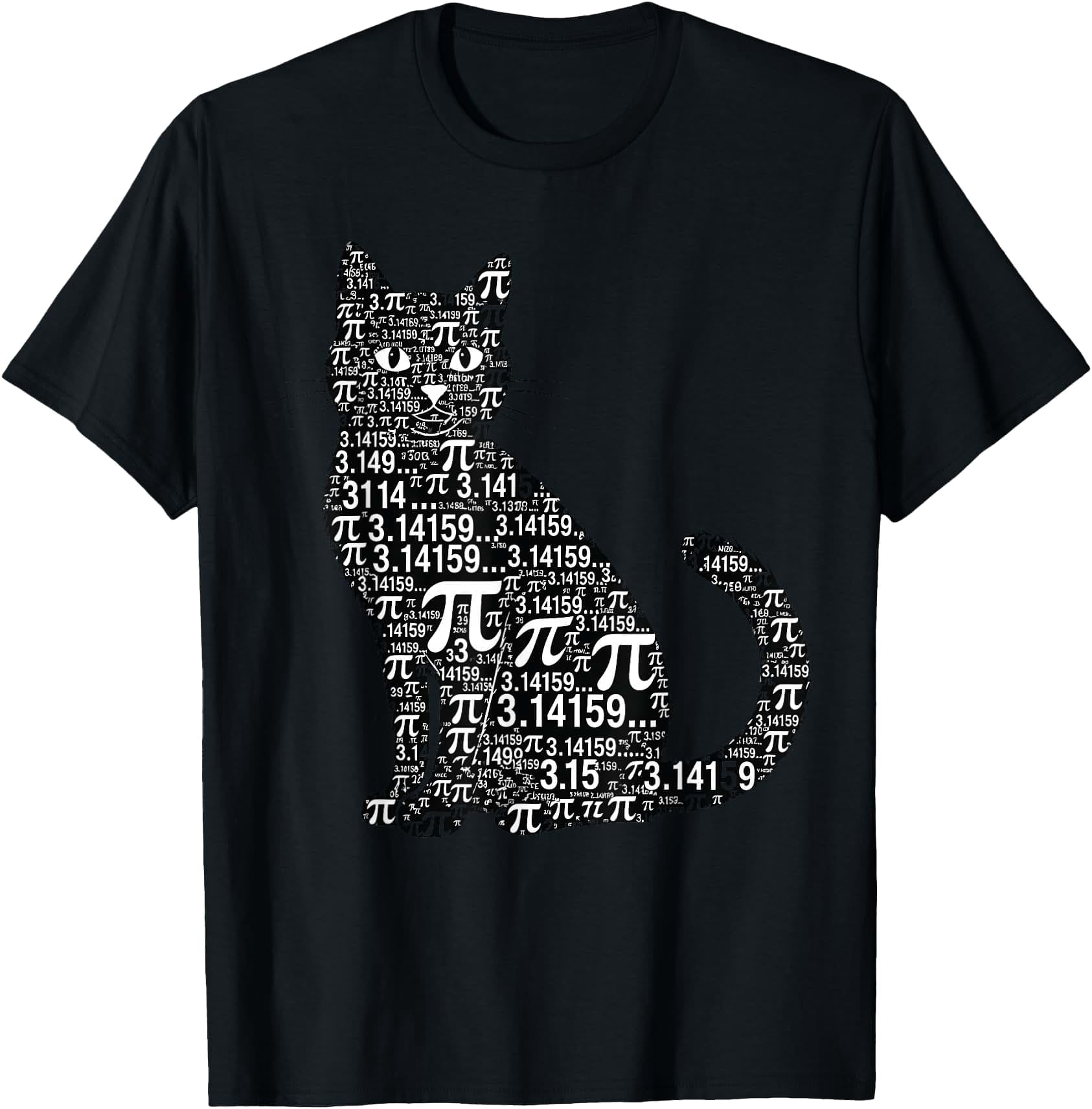 Pi Cat Math Lover Geek Design T-Shirt - Walmart.com