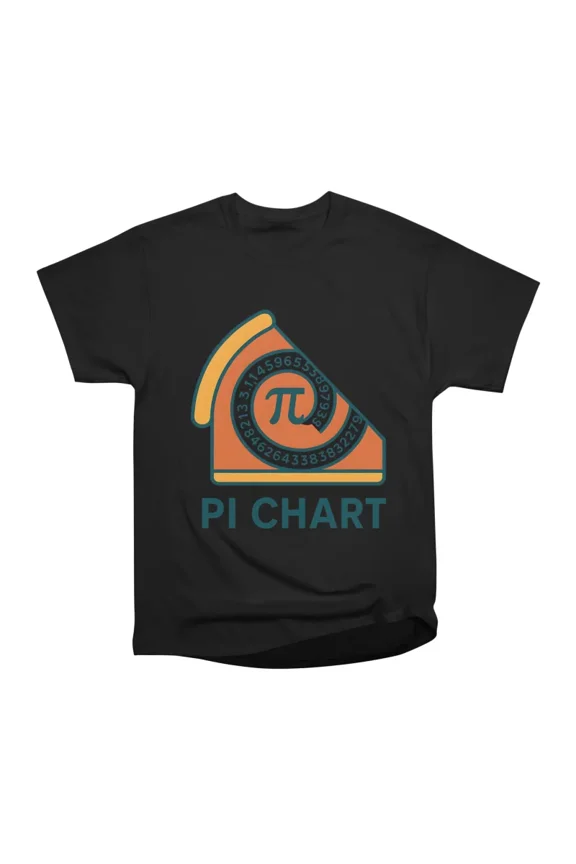 Pi Chart T-Shirt Tee Gift For Him Merch For Her Apparel For Friend