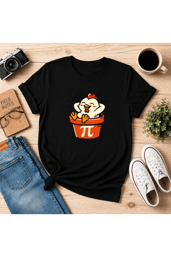 Pi Chicken Funny Math Pun T-Shirt N2217, S-5XL
