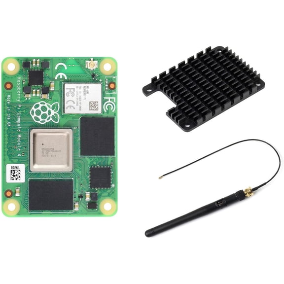 Pi Compute Module 4 Comes with Heatsink 4GB RAM 32GB eMMC Flash with WiFi