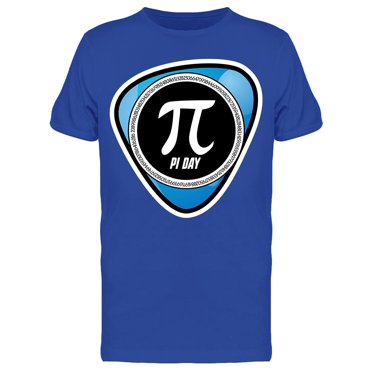 Pi Day Banner With Blue Theme  T-Shirt Men -Image by Shutterstock, Male Medium