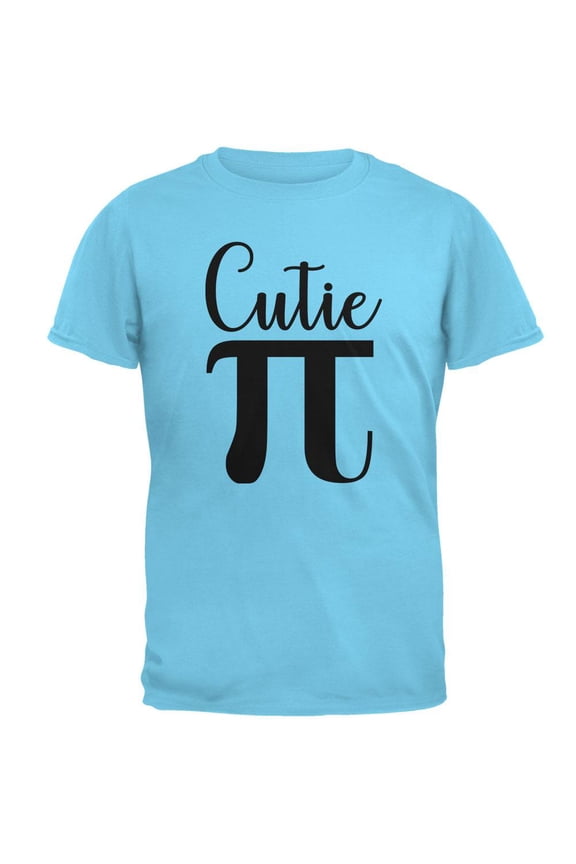 Pi Day Cutie Math Pun Mens T Shirt Sky LG