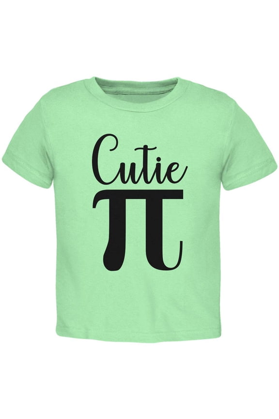 Pi Day Cutie Math Pun Toddler T Shirt Mint 4T
