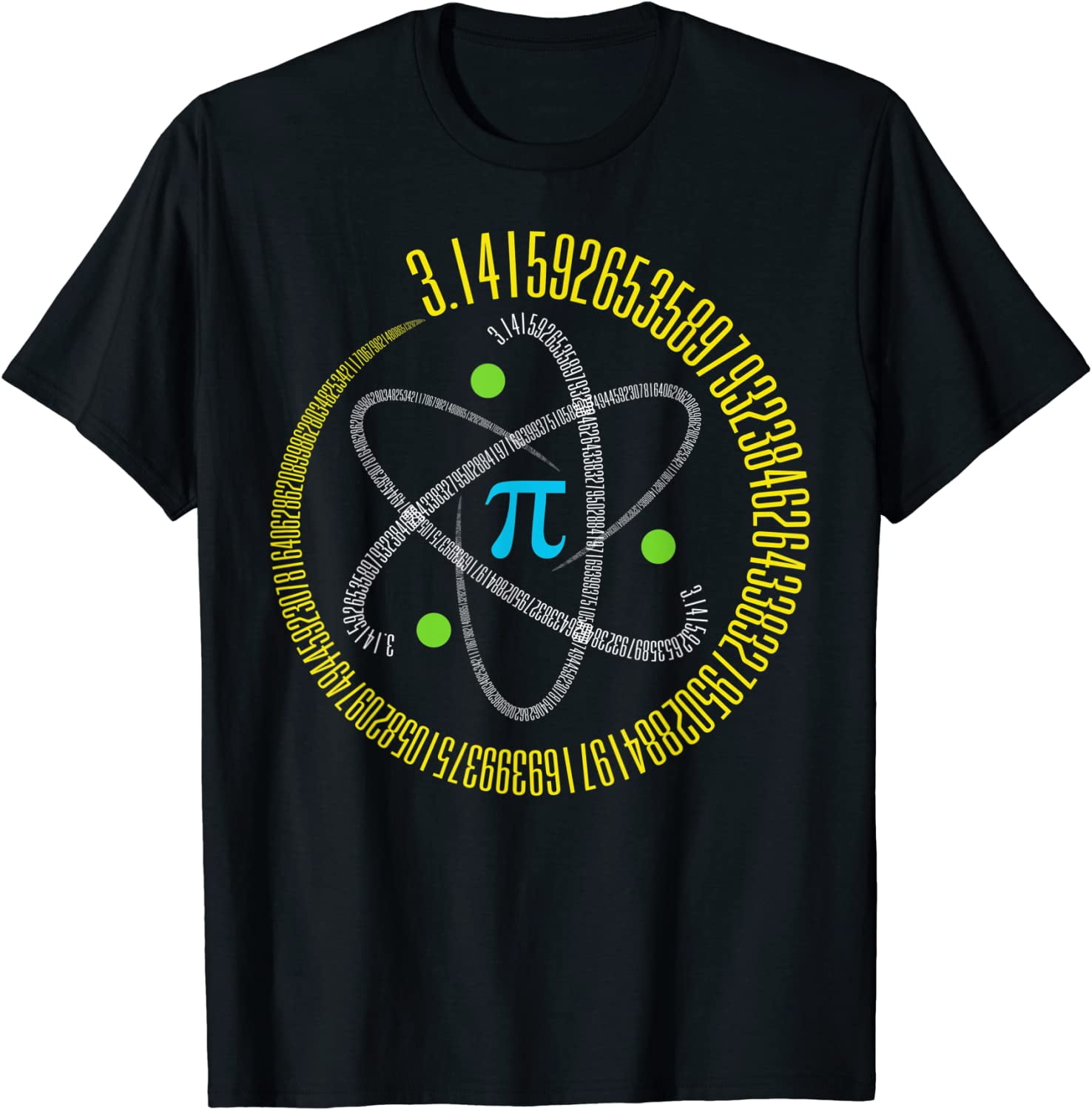 Pi Day Digits of Pi Rainbow 3.14 Math Teacher Men Women Kids TShirt