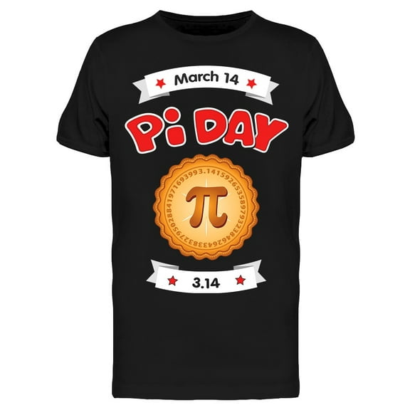 Pi Day March 14 Eat Sweet Pie 3. T-Shirt Men -Image by Shutterstock, Male Medium