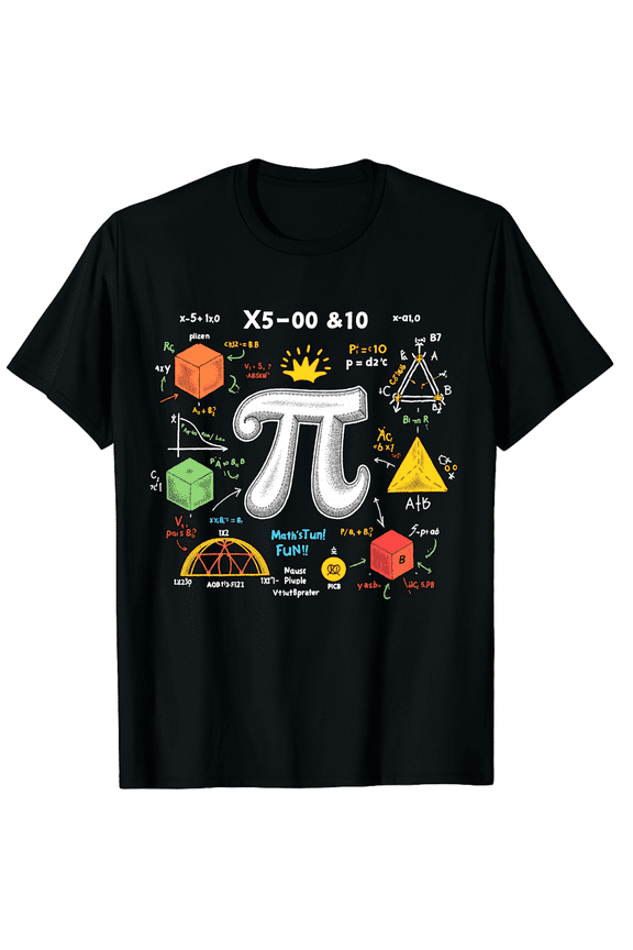 Pi Day Math Equation Geek School Teacher Student Funny Men Women Short Sleeve Graphic T-Shirt