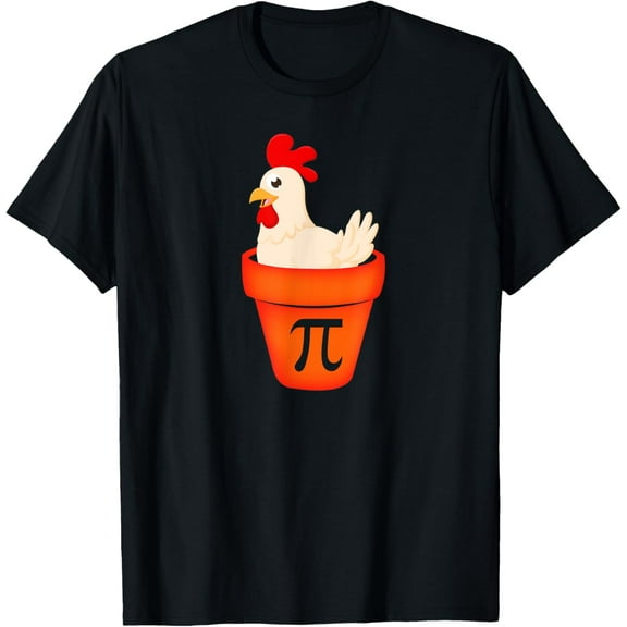 Pi Day Math T Shirt : Funny Chicken Pot Pie T Shirt For All