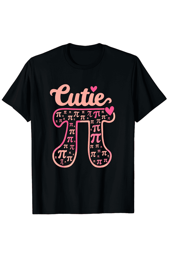 Pi Day Math Teacher Cutie Men Women Short Sleeve Graphic T-Shirt