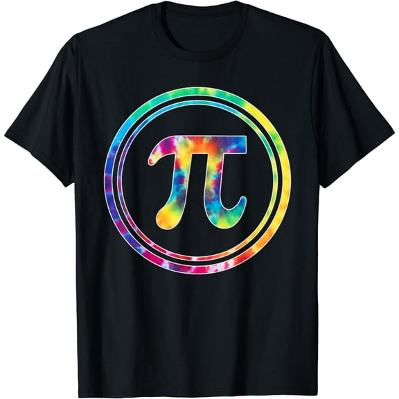 Pi Day Math Tie Dye Pi Number Symbol Math Teacher Student T-Shirt