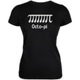thumbnail image 1 of Pi Day Octo-Pi Octopi Funny Math Juniors Soft T Shirt Black SM, 1 of 1