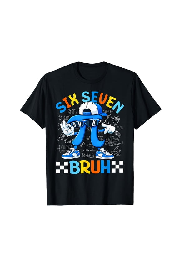 Pi Day Pi Symbol 67 Six Seven Meme Math Teacher Youth T-Shirt