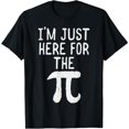 thumbnail image 1 of Pi Day Pie T-Shirt Graphic Tee Funny Top Math Geek Design Cotton Short Sleeve Casual Black S-5XL, 1 of 5