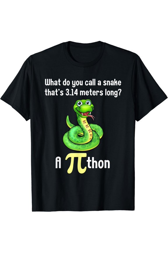 Pi Day Puns Pithon Math Teacher Jokes Women Men T-Shirt Size S-5XL
