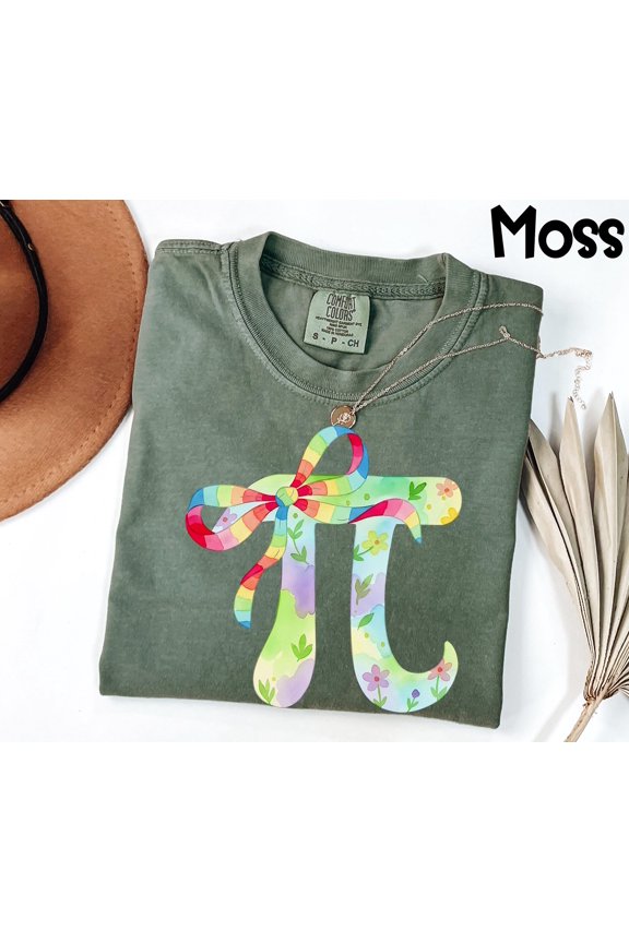 Pi Day Shirt Math Teacher Gift Tee Floral Pi Symbol TShirt Happy Pi Day 2026 Apparel