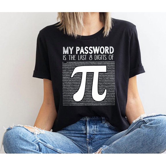 Pi Day Shirt, My Password Is The Last 8 Digit Of Pi, Math Teacher , Pi Day Shirt, Math Teacher Shirt