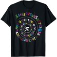 thumbnail image 1 of Pi Day Shirt Spiral Pi Color Numbers Teacher Student T-Shirt, 1 of 4