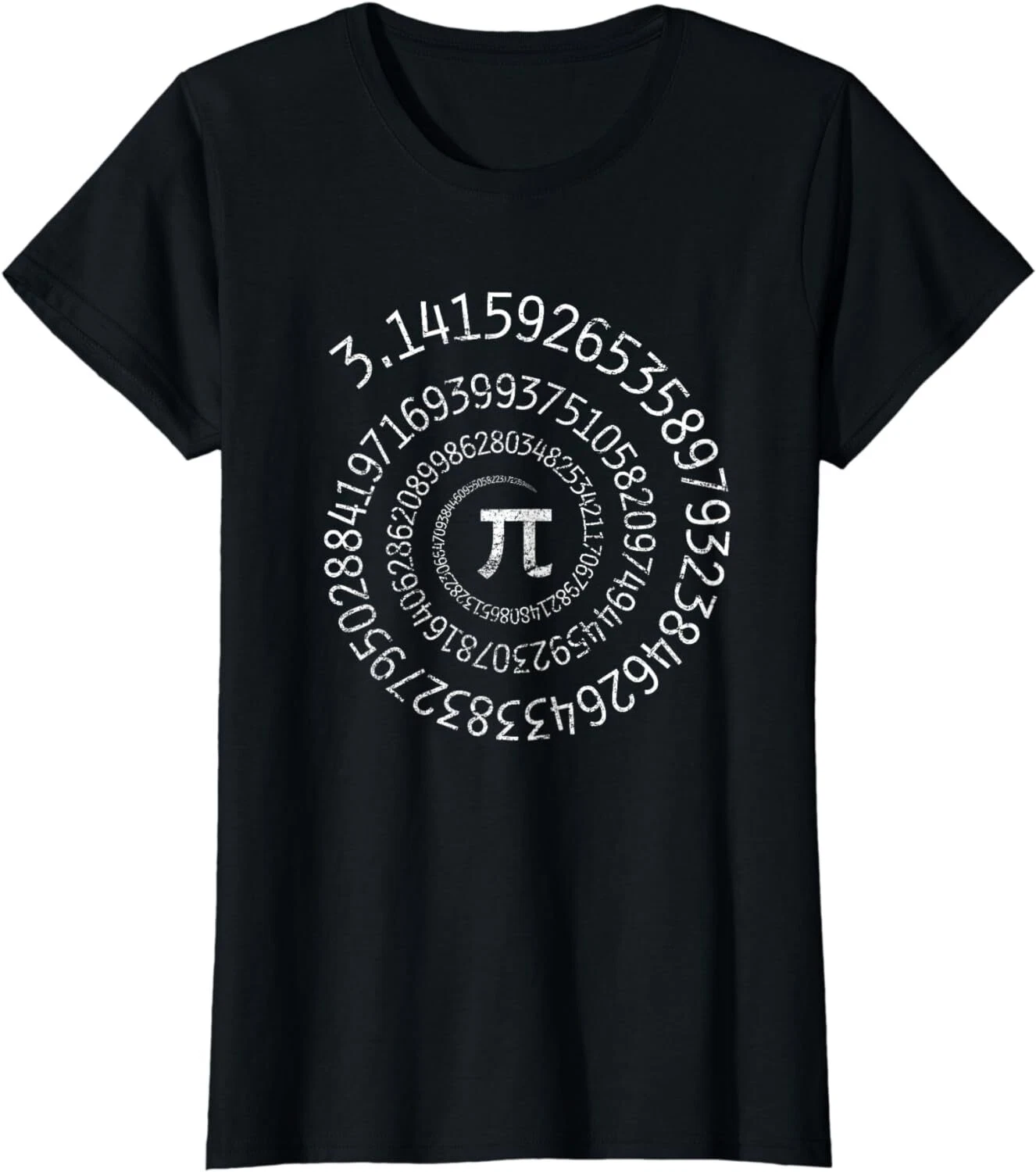 Pi Day Spiral Math Design For Pi Day 3.14 Science Ladies' Crewneck T ...