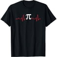 thumbnail image 1 of Pi Day Symbol Heartbeat Math Lover Nursing Pulse Science T-Shirt, 1 of 4