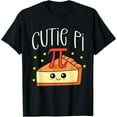 thumbnail image 1 of Pi Day T-Shirt Graphic Tee Math Top 314 Cutie Pie Design Cotton Short Sleeve Casual Black S-5XL, 1 of 5