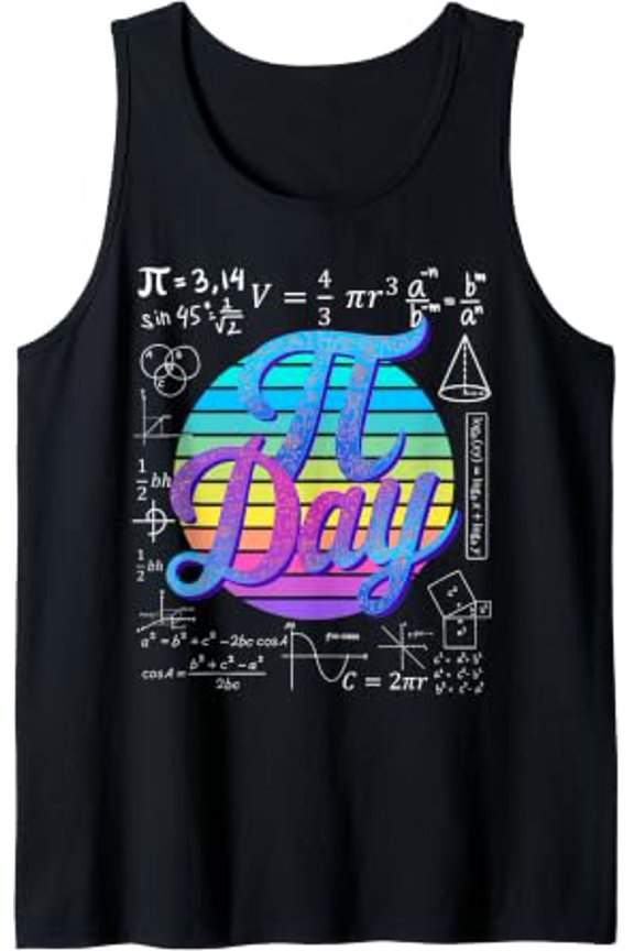 Pi Day Youth Math Teachers Student Professor Pi Day Tank Top Size S-3XL