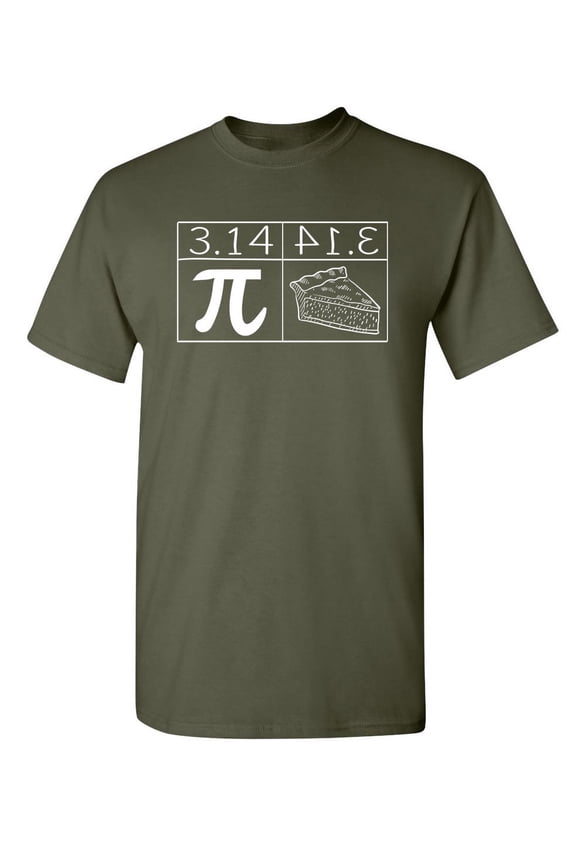 Pi Is Equal To Pie Sarcastic Math Value Humor Soft Graphic Tees Novelty Gift For Geeks Algebra Lovers Christmas Funny Mens T Shirt
