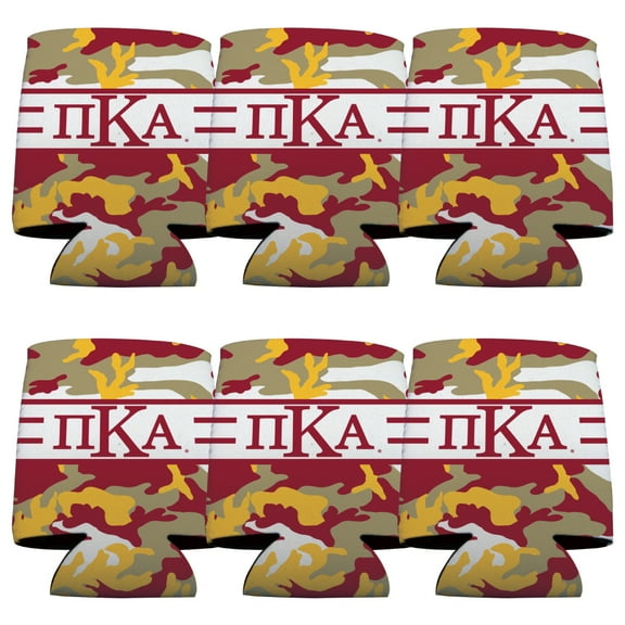 Pi Kappa Alpha Army Camo Pattern Can Cooler Set of 12