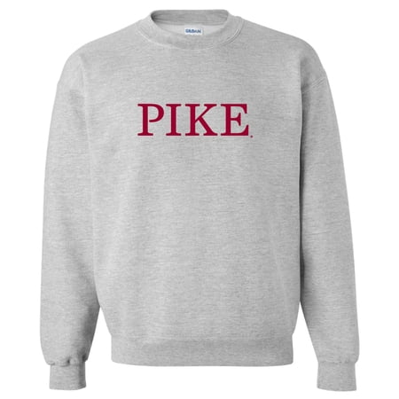 Pi Kappa Alpha Sport Gray Crewneck Sweatshirt Pike Design