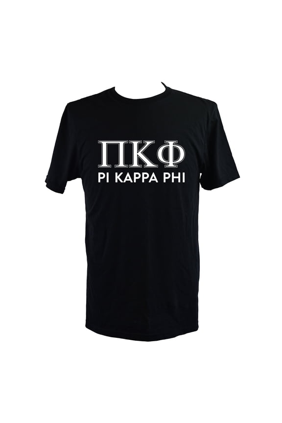 Pi Kappa Phi T-Shirt - Varsity Letter Fraternity Tee, 100% Cottont, Size Large