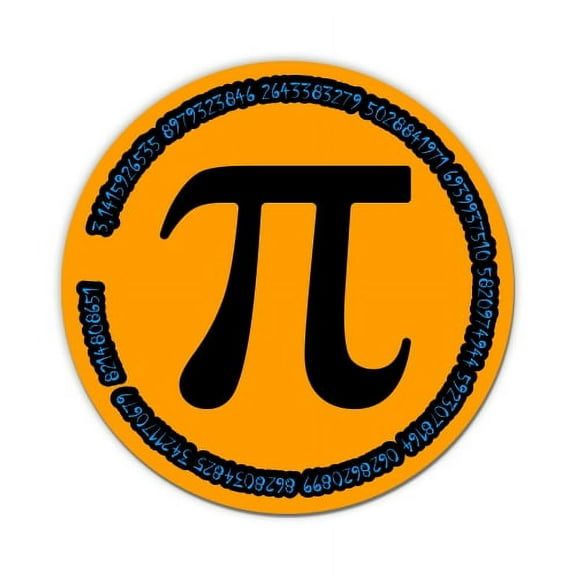 Pi Math - 5" Vinyl Sticker - For Car Laptop I-Pad - Waterproof Decal
